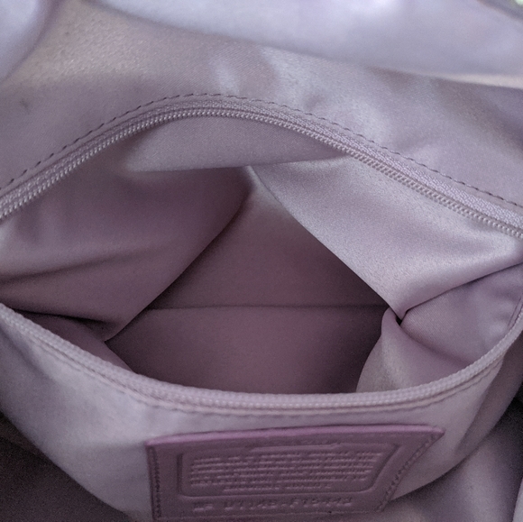 Coach Ashley Signature Sateen Satchel Bag - Picture 11 of 16